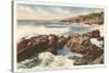 Rocky Coast, Laguna Beach, California-null-Stretched Canvas