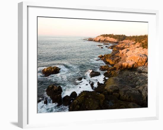 Rocky Coast of Isle Au Haut, Acadia National Park, Maine, USA-Jerry & Marcy Monkman-Framed Photographic Print