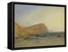 Rocky Coast-J. M. W. Turner-Framed Stretched Canvas