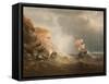 Rocky Coastal Scene-Edward King Redmore-Framed Stretched Canvas