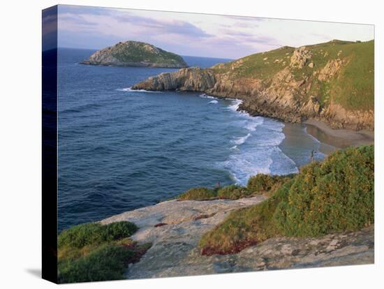 Rocky Coastline and Beach Near Punt De Moras on the North Coast, Rias Altas in Galicia, Spain-Maxwell Duncan-Stretched Canvas