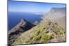 Rocky Coastline, Anden Verde, West Coast with Puerto De Las Nieves and Faneque Mountain-Markus Lange-Mounted Photographic Print