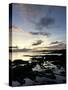 Rocky Coastline at Dusk, Looking Along the Coast to Easdale Island, Seil Island, Scotland-Pearl Bucknall-Stretched Canvas