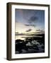 Rocky Coastline at Dusk, Looking Along the Coast to Easdale Island, Seil Island, Scotland-Pearl Bucknall-Framed Photographic Print