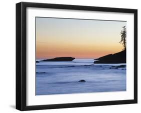 Rocky Coastline at Dusk, West Coast Trail, British Columbia, Canada.-Ethan Welty-Framed Photographic Print