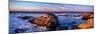 Rocky coastline at sunset, Montana de Oro State Park, Morro Bay, California, USA-null-Mounted Photographic Print