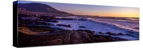 Rocky coastline at sunset, Montana de Oro State Park, Morro Bay, California, USA-null-Stretched Canvas