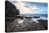 Rocky Coastline with Sea-Will Wilkinson-Stretched Canvas