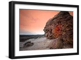 Rocky Coastline with Sea-Will Wilkinson-Framed Photographic Print