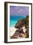 Rocky Cove, Tulum Beach, Yucatan, Mexico-George Oze-Framed Photographic Print