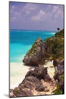 Rocky Cove, Tulum Beach, Yucatan, Mexico-George Oze-Mounted Photographic Print