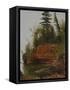 Rocky Cove-Albert Bierstadt-Framed Stretched Canvas