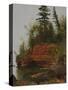 Rocky Cove-Albert Bierstadt-Stretched Canvas