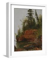 Rocky Cove-Albert Bierstadt-Framed Giclee Print