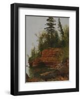 Rocky Cove-Albert Bierstadt-Framed Giclee Print