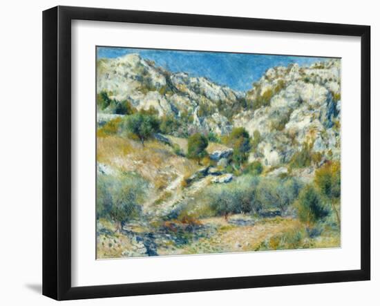 Rocky Crags, 1882-Pierre-Auguste Renoir-Framed Giclee Print