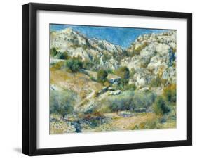 Rocky Crags, 1882-Pierre-Auguste Renoir-Framed Giclee Print