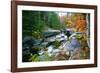 Rocky Creek During Fall White Mountains-George Oze-Framed Photographic Print