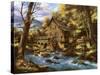 Rocky Creek Mill-Rudi Reichardt-Stretched Canvas