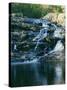 Rocky Falls, Ozark National Scenic Riverways, Missouri, USA-Charles Gurche-Stretched Canvas