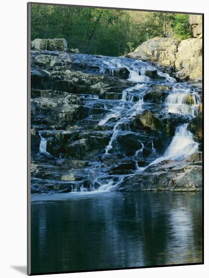 Rocky Falls, Ozark National Scenic Riverways, Missouri, USA-Charles Gurche-Mounted Photographic Print
