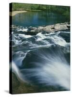 Rocky Falls, Ozark National Scenic Riverways, Missouri, USA-Charles Gurche-Stretched Canvas