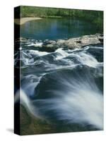 Rocky Falls, Ozark National Scenic Riverways, Missouri, USA-Charles Gurche-Stretched Canvas