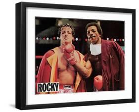 Rocky, French Movie Poster, 1977-null-Framed Art Print