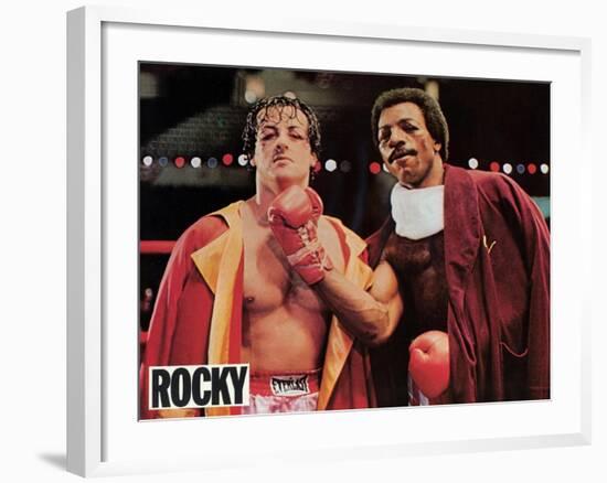 Rocky, French Movie Poster, 1977-null-Framed Art Print