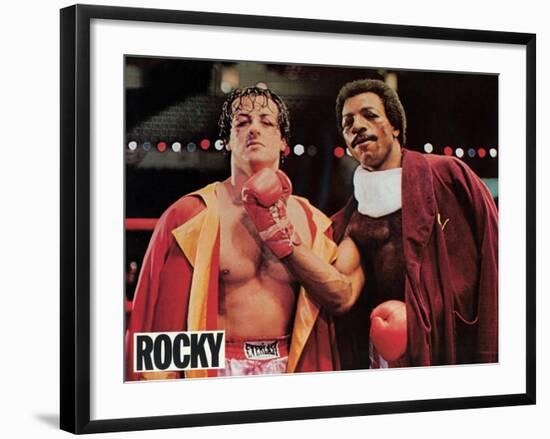Rocky, French Movie Poster, 1977-null-Framed Art Print