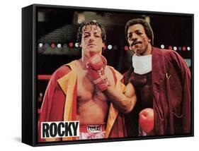 Rocky, French Movie Poster, 1977-null-Framed Stretched Canvas