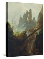 Rocky Gorge, 1822/23-Caspar David Friedrich-Stretched Canvas