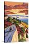 Rocky Hillside Viewpoint-Lantern Press-Stretched Canvas