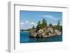 Rocky island on Saint Lawrence River in Ontario, Canada-null-Framed Photographic Print