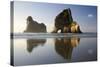 Rocky Islands by Powerful Surf Sculpted Rock-null-Stretched Canvas