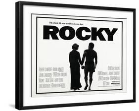 Rocky, L-R: Talia Shire, Sylvester Stallone, 1976-null-Framed Art Print