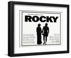 Rocky, L-R: Talia Shire, Sylvester Stallone, 1976-null-Framed Art Print