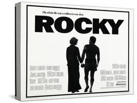 Rocky, L-R: Talia Shire, Sylvester Stallone, 1976-null-Stretched Canvas