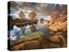 Rocky Lake I-David Drost-Stretched Canvas