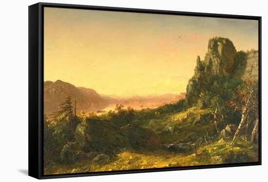 Rocky Landscape, 1853-John Frederick Kensett-Framed Stretched Canvas