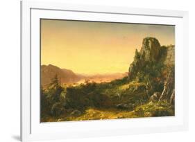 Rocky Landscape, 1853-John Frederick Kensett-Framed Giclee Print