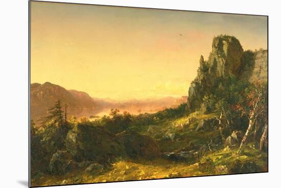 Rocky Landscape, 1853-John Frederick Kensett-Mounted Giclee Print