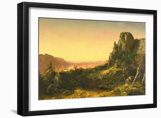 Rocky Landscape, 1853-John Frederick Kensett-Framed Giclee Print