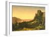 Rocky Landscape, 1853-John Frederick Kensett-Framed Giclee Print