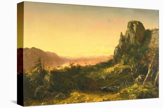 Rocky Landscape, 1853-John Frederick Kensett-Stretched Canvas