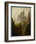 Rocky landscape in the Elbsandsteingebirge, 1822 / 23. Canvas, 97 x 74 cm Inv. 2589.-Caspar David Friedrich-Framed Premium Giclee Print