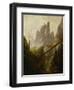 Rocky landscape in the Elbsandsteingebirge, 1822 / 23. Canvas, 97 x 74 cm Inv. 2589.-Caspar David Friedrich-Framed Premium Giclee Print