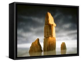 Rocky Landscape Made of Cheese-Hartmut Seehuber-Framed Stretched Canvas