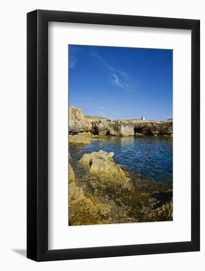 Rocky Landscape near Fungus Rock, Dwejra, Gozo, Malta-Massimo Borchi-Framed Photographic Print