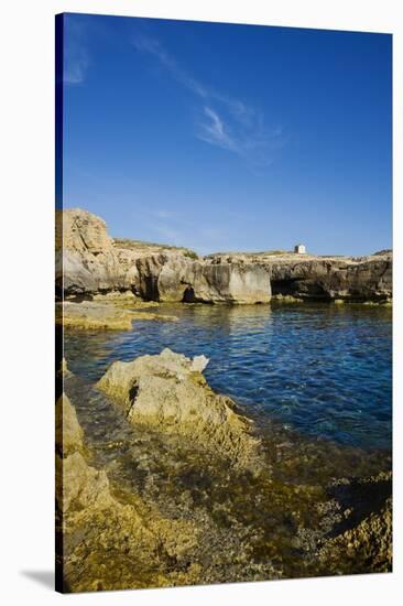 Rocky Landscape near Fungus Rock, Dwejra, Gozo, Malta-Massimo Borchi-Stretched Canvas